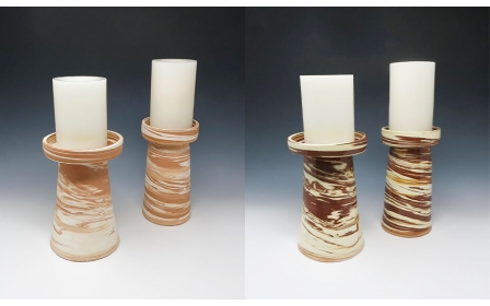 Swirl Pedestal Candle Holder